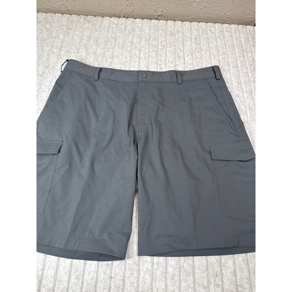 Nike Golf Dri-FIT Cargo Shorts Mens 38‎ Gray Flat Front Performance Golfing 10in